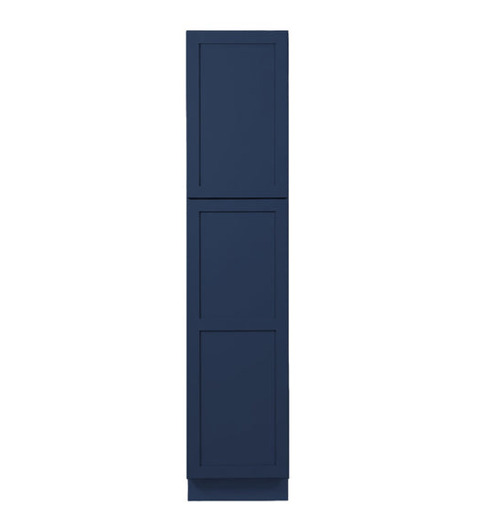 Navy Blue Shaker Tall Pantry Cabinets