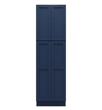Navy Blue Shaker Tall Pantry Cabinets