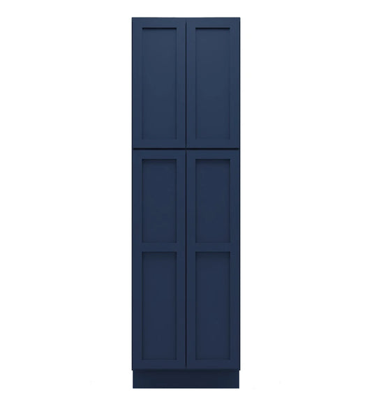 Navy Blue Shaker Tall Pantry Cabinets