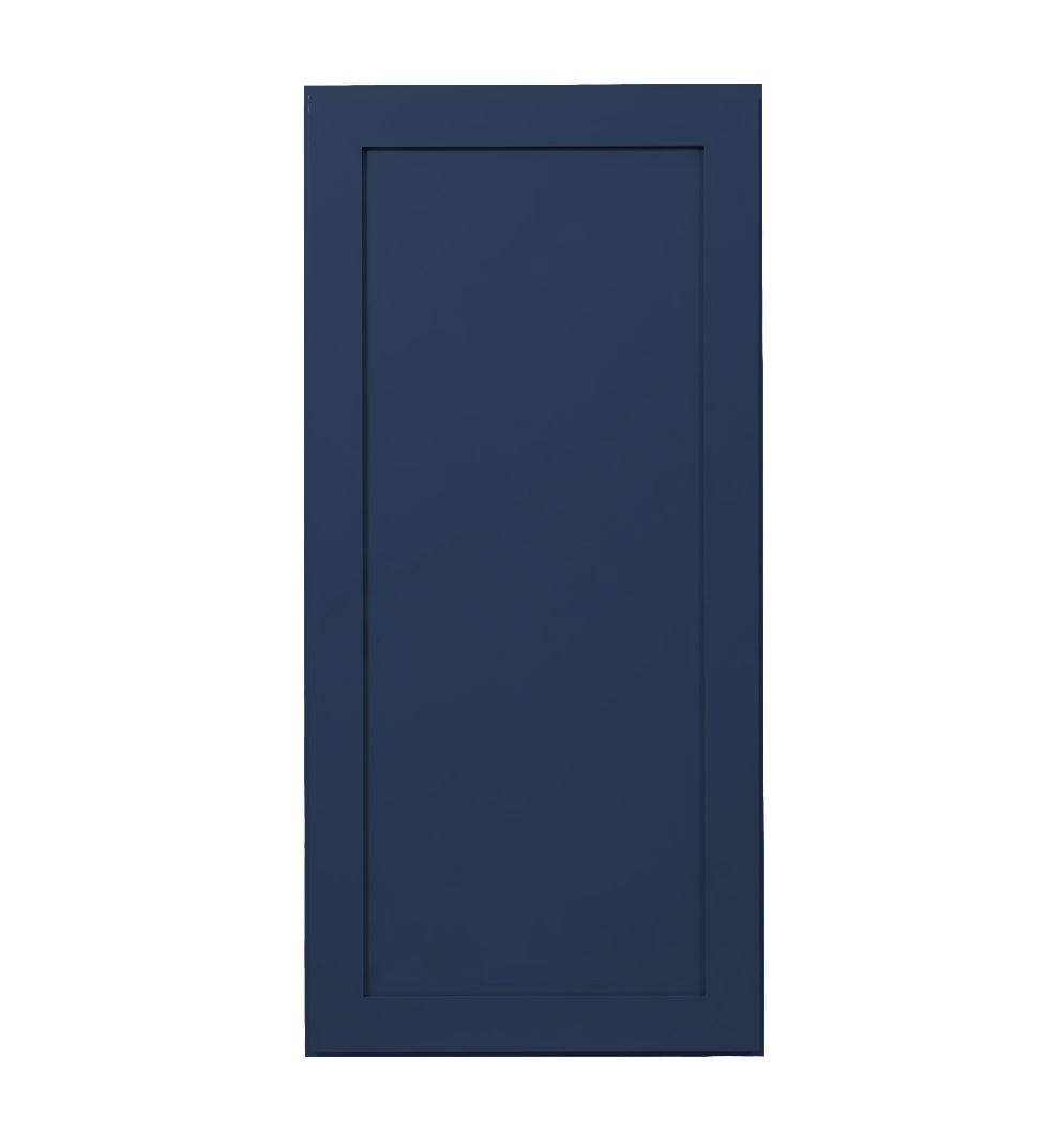 Navy Blue Shaker Wall Cabinets 36" Tall - Single Door