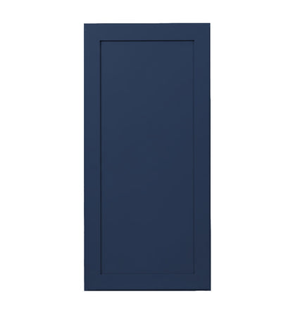 Navy Blue Shaker Wall Cabinets 36" Tall - Single Door