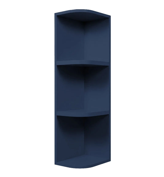 Navy Blue Shaker Wall Open Shelves Cabinet