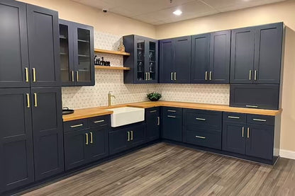 Navy Blue Shaker Outside Corner Molding