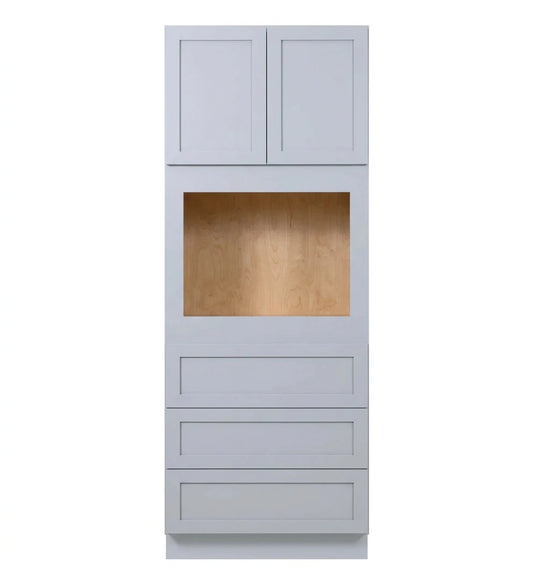 Gray Shaker Tall Oven Cabinet