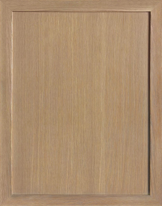 White Oak Slim Shaker Wall Open Cabinets - 30" Tall