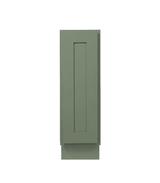 Sage Green Shaker Base Cabinet 9"
