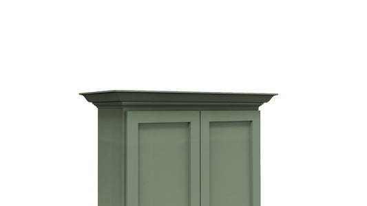 Sage Green Shaker Crown Molding