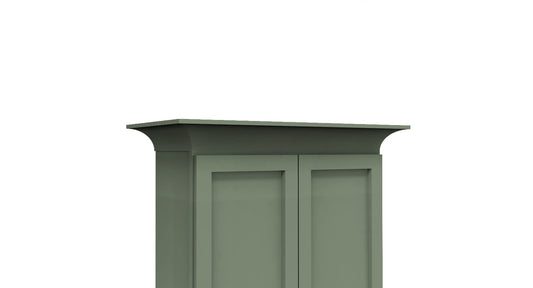 Sage Green Shaker Cove Crown Molding