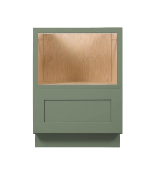 Sage Green Shaker Base Microwave Cabinet 30"-33"