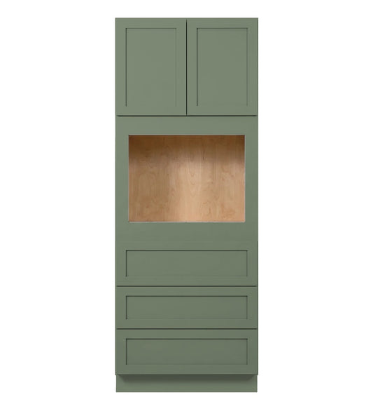 Sage Green Shaker Tall Oven Cabinet