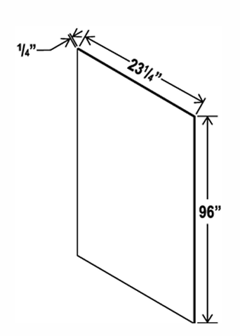 Golden Birch Tall Skin Veneer Panel