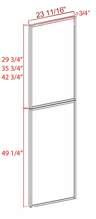 Dove White Slim Shaker Matching Tall End Panel