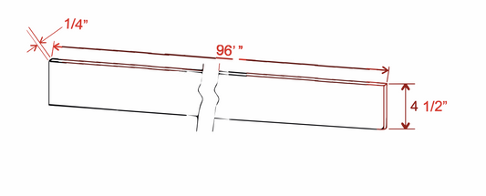 Dove White Slim Shaker Toe Kick