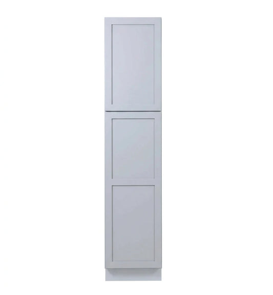 Gray Shaker Tall Pantry Cabinets