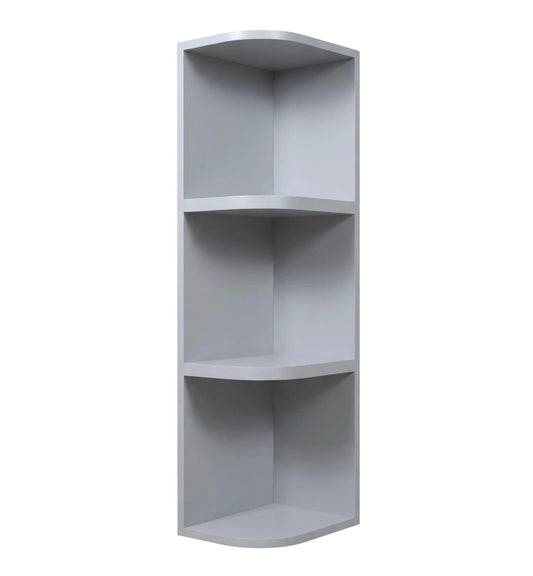 Gray Shaker Wall Open Shelves Cabinet