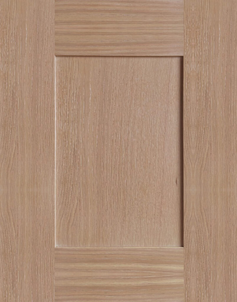 white rift oak shaker door