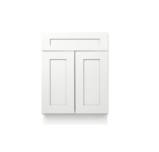 White Shaker Base cabinets - Two doors / One drawer