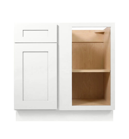 White Shaker Base Blind Corner Cabinet
