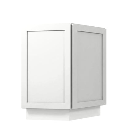White Shaker Base End Cabinet 24"