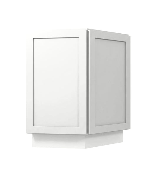 White Shaker Base End Cabinet 24"