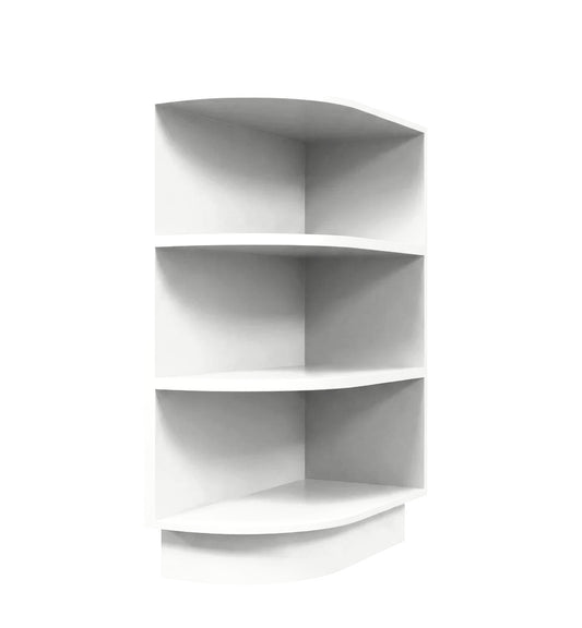 White Shaker Base End Shelf Cabinet 12"