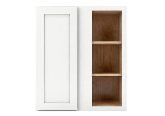White Shaker Wall Blind Corner Cabinet 42" Tall