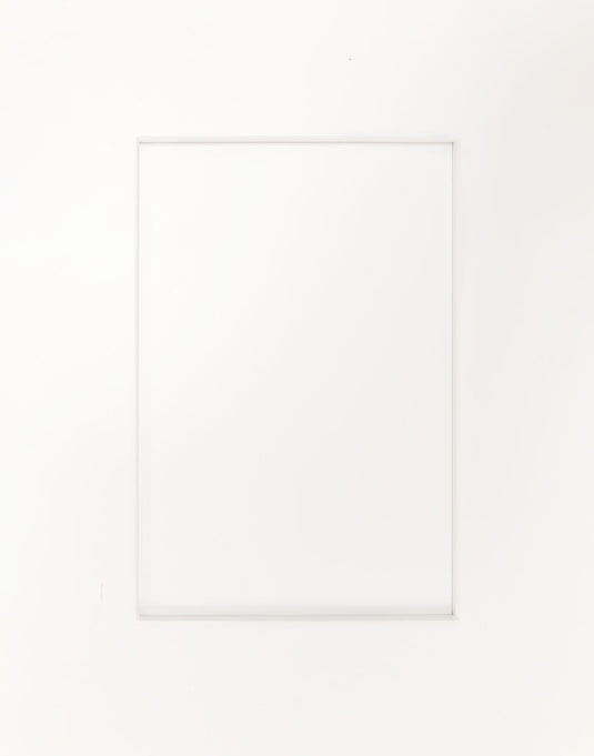 White Shaker Wall Cabinets With Glass - 30" Tall