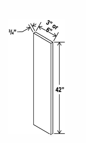 Charleston White Raised Panel Filler