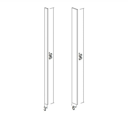 Charleston White Raised Panel Filler - Tall