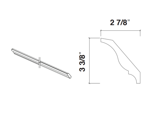 White Crown Molding - Traditional